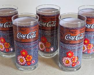 Vintage Coca-Cola glasses