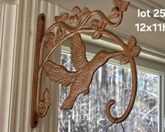 Iron wall plant hook