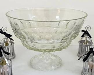 Vintage glass compote