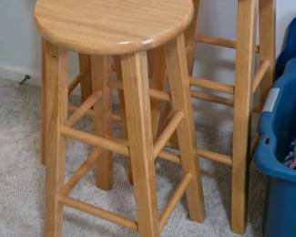 Wood barstools