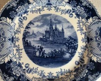 Burton and Burton blue white plates