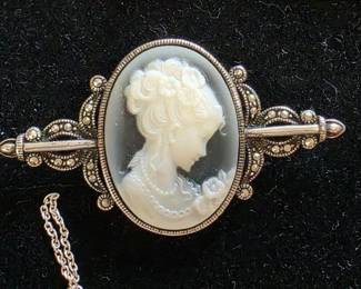Sterling silver cameo