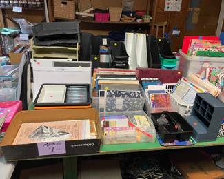 Office supplies and gift wrapping supplies