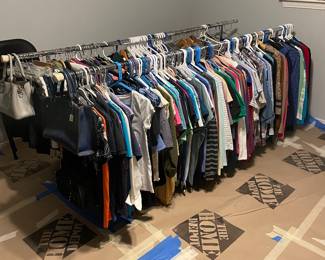 Women's clothing in sizes Small, Medium, Large, and Extra Large