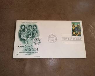 Girl scouts first edition stamp 