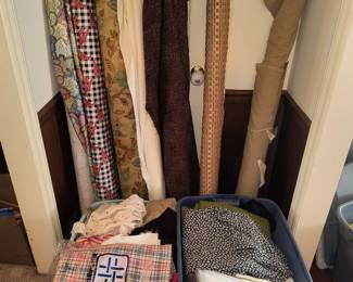 Bolts of fabric 