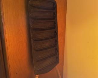 Large cast iron cornbread pan 
