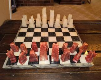 Stone chess set