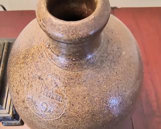 J F Brower jug missing handle 