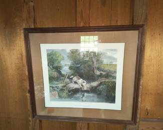"Dog and the shadow" print