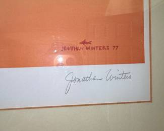 Jonathan Winters "The Thoughts Of A Matador" Limited Edition Lithograph