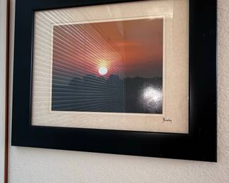 Framed Sunset Photograph by Y. Moralsky