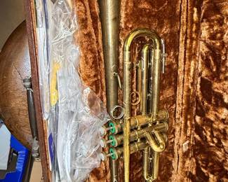 Vintage F.E. Olds Ambassador Cornet in Case