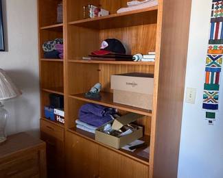 Danish Teak Bookcase with Cabinet