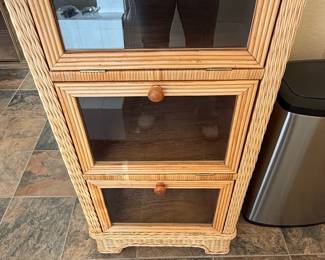 Vintage Henry Link Wicker Three-Drawer Chest