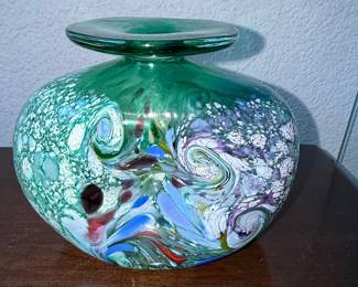 Philip Baldwin Art Glass Vase