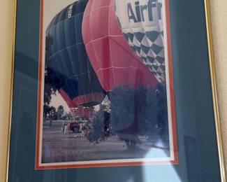 Framed Photograph of Hot Air Balloons, "Mitch Airfr"