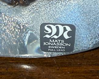 Mats Jonasson Crystal Panda Paperweight