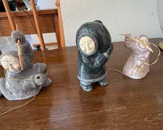 Inuit Soapstone Carvings (Set of 3)