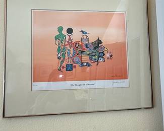 Jonathan Winters "The Thoughts Of A Matador" Limited Edition Lithograph