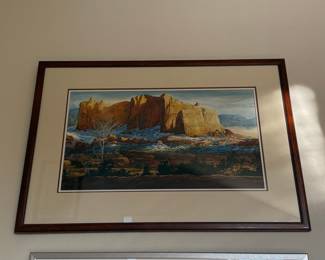 Desert Landscape Watercolor Painting by G. Russell Case