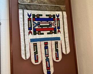 Framed Ndebele Beaded Apron (Jocolo)