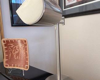 Brushed Nickel Modern Desk Lamp