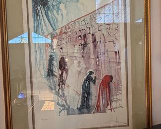 Salvador Dalí "Le Mur des Lamentations" (The Wailing Wall) Lithograph