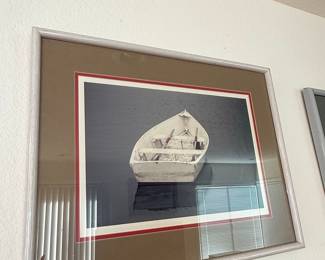 Framed Photograph of a Rowboat