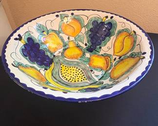 Talavera Pottery Fruit Bowl by R. Venegas