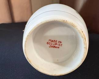 Occupied Japan Ceramic Vase with Floral Motif