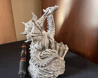 Dragon with Crystal Figurine