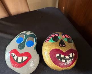Hand-Painted "Face" Rocks