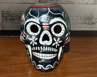 Hand-Painted Ceramic Sugar Skull