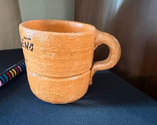 Hand-Painted Terracotta Mug "El Abajeño Tiar"