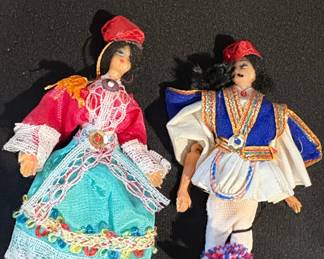 Vintage Greek Traditional Costume Dolls