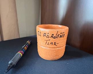Hand-Painted Terracotta Mug "El Abajeño Tiar"