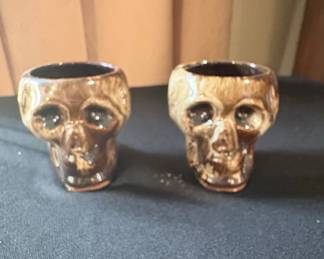 Ceramic Skull Shot Glasses