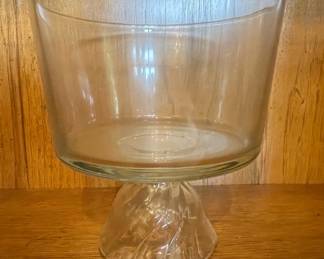 Anchor Hocking Presence Glass Trifle Bowl with Twisted Pedestal