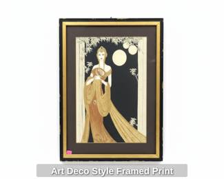 Art Deco Style Framed Print
