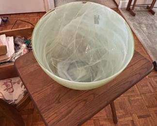 Allure Large Sidedo Bowl, 12" Yellow, 100% Recycled Glass