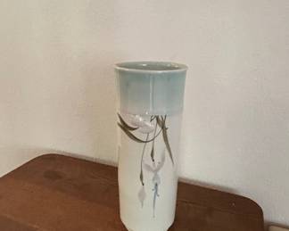 Hand-Painted Ceramic Vase Signed "Imai"