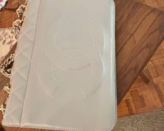 Chanel Pearl Crush Mini Rectangular Flap Bag Light Grey Lambskin