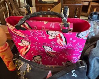 Betty Boop Tote Bag and Cosmetic Bag Set