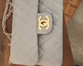 Chanel Pearl Crush Mini Rectangular Flap Bag Light Grey Lambskin