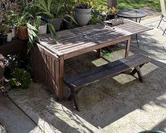 IKEA ÄPPLARÖ Drop-Leaf Outdoor Table and Bench Set