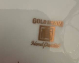 Hand Painted "Gold Imari" Porcelain Plate