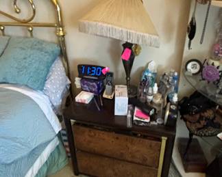 Century Furniture Chin Hua Burl Nightstand