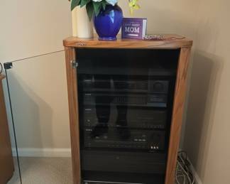 Sony Audio/Video Component Cabinet with Glass Door