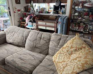 Vintage Floral Upholstered Sofa